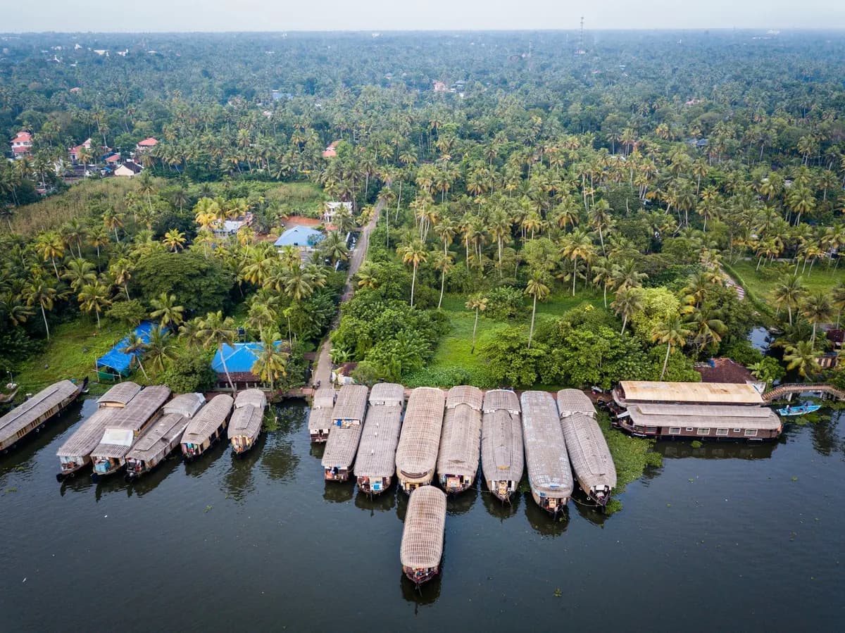 Kerala backwaters in India